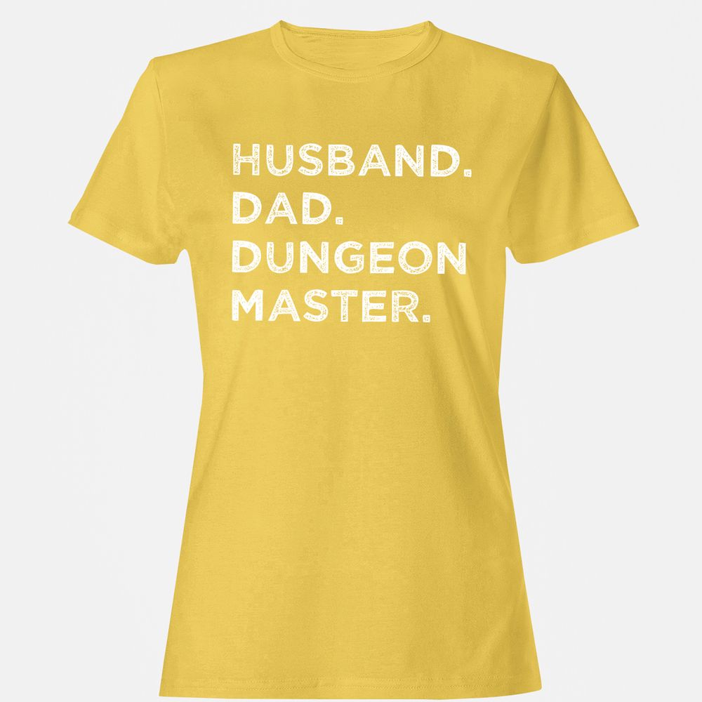 Husband Dad Dungeon Master Women's T-Shirt - Daisy - 4