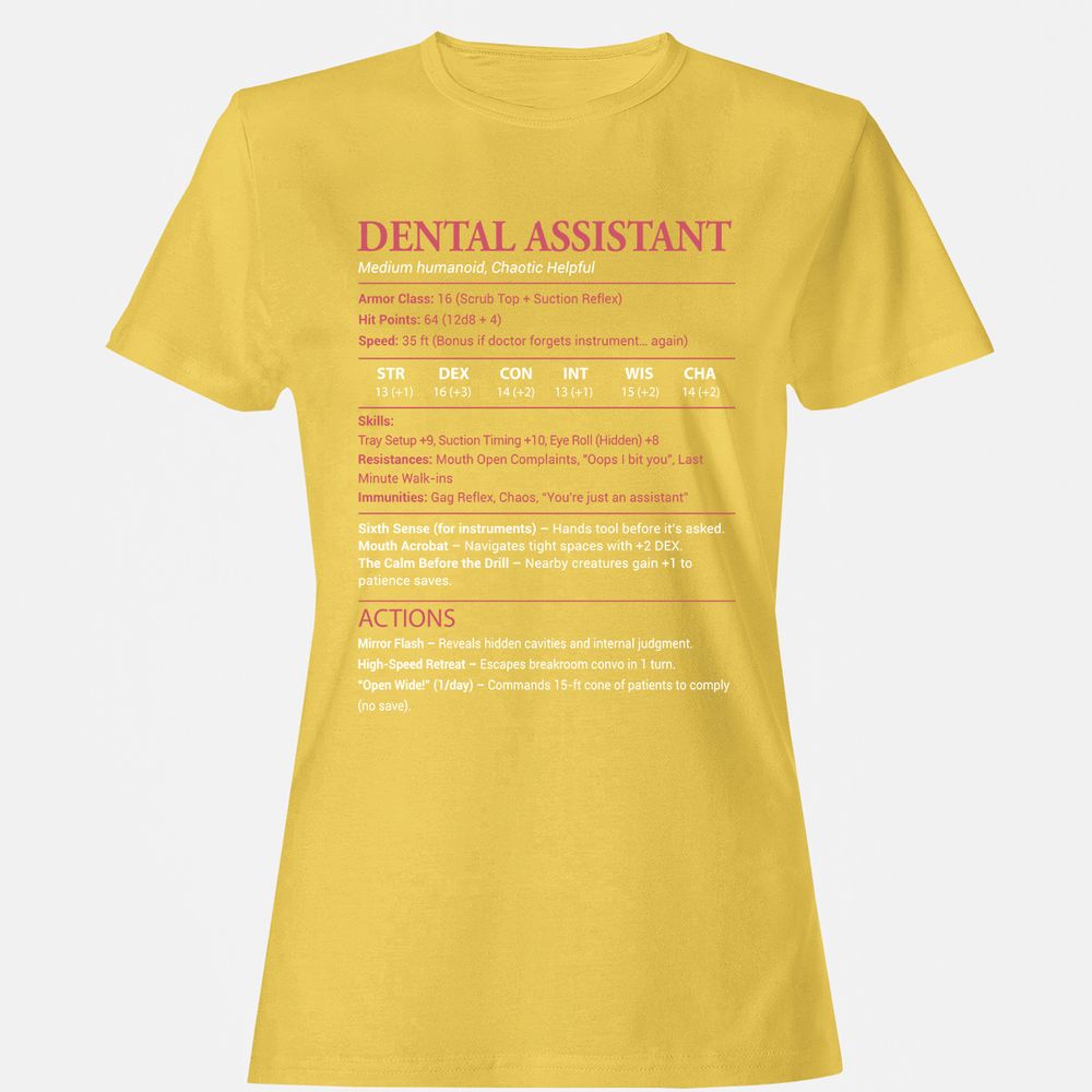 Dental Assistant Women's T-Shirt - Daisy - 4