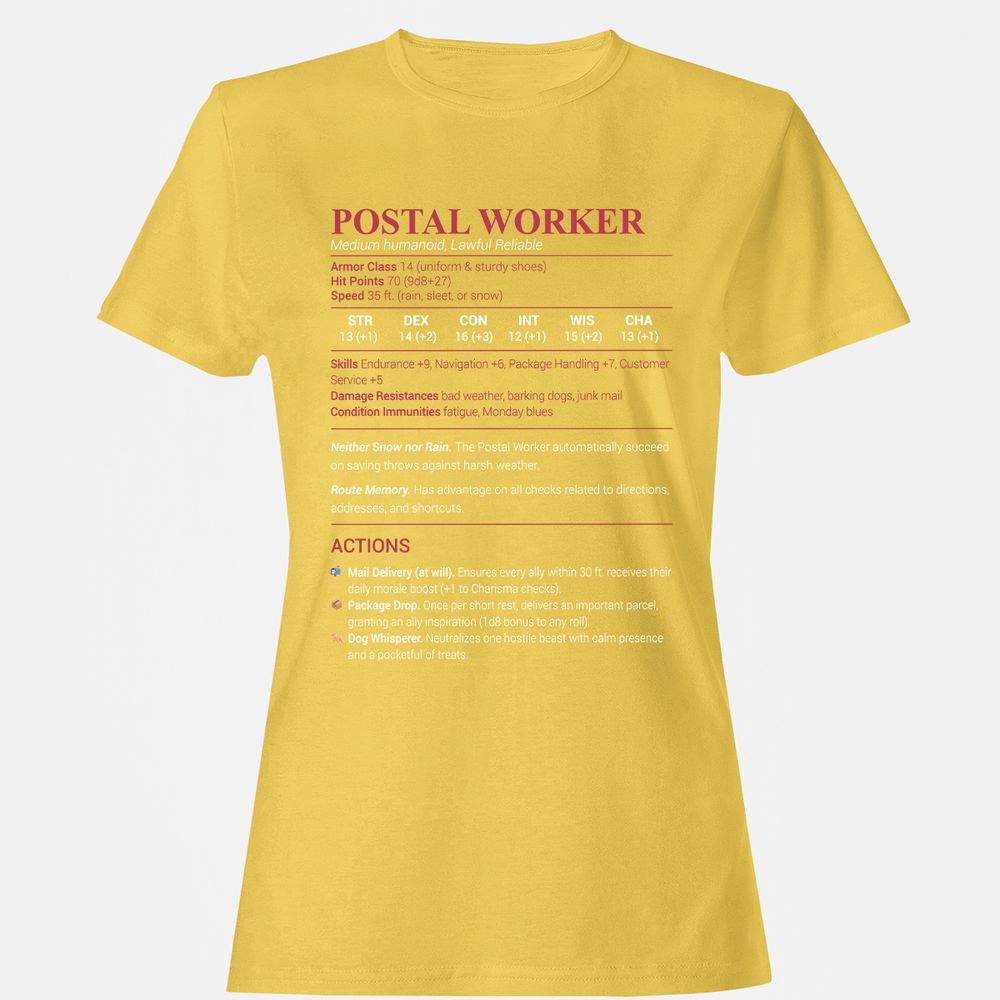 Postal Worker Women's T-Shirt - Daisy - 4