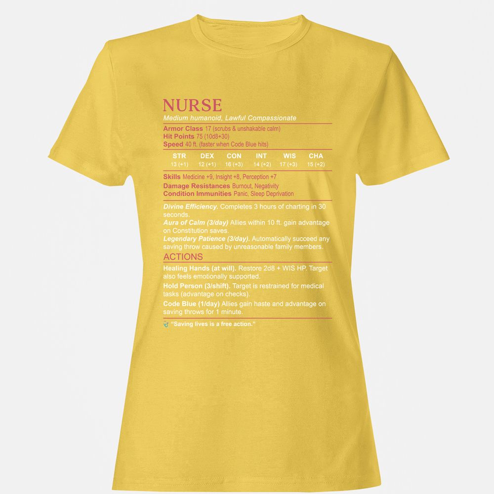 Nurse Stats 3 Women's T-Shirt - Daisy - 4