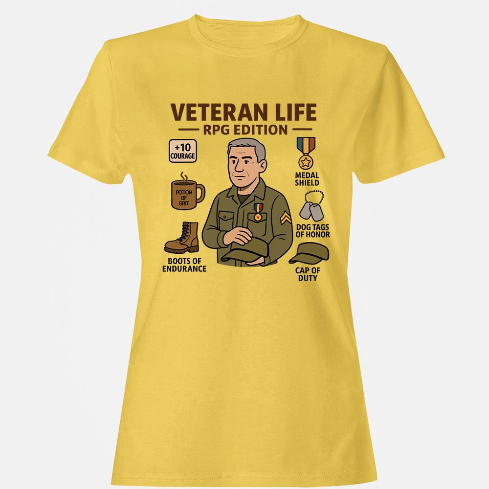 Veteran Life RPG Edition Women's T-Shirt - Daisy - 4