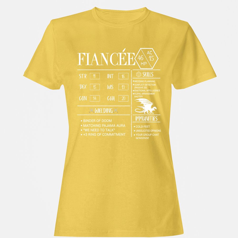 Fiancee Stats Women's T-Shirt - Daisy - 4