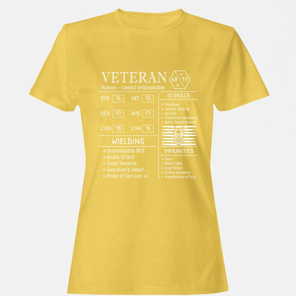 2710 veteran stats new Women's T-Shirt - Daisy - 4