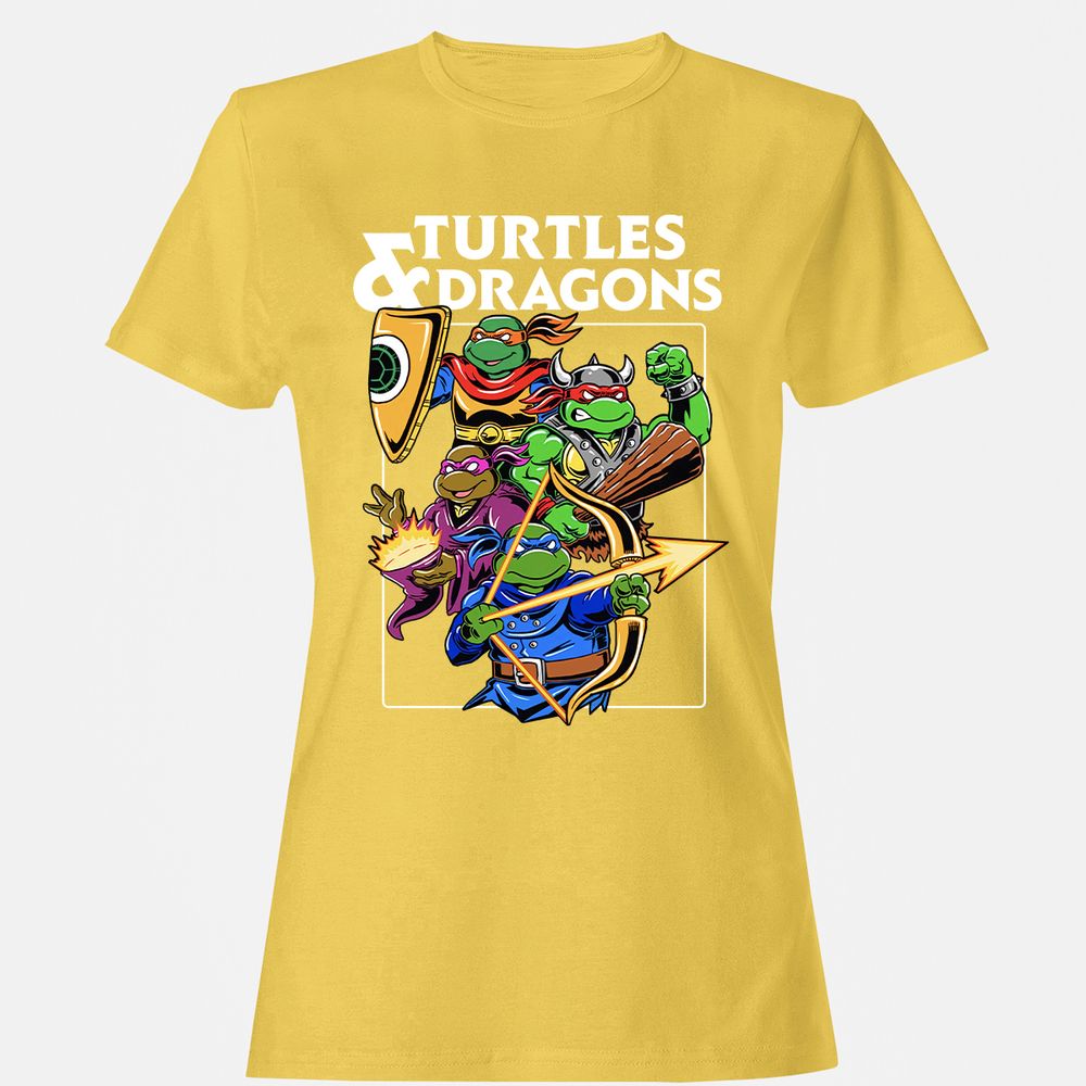 Turtles & Dragons Women's T-Shirt - Daisy - 4