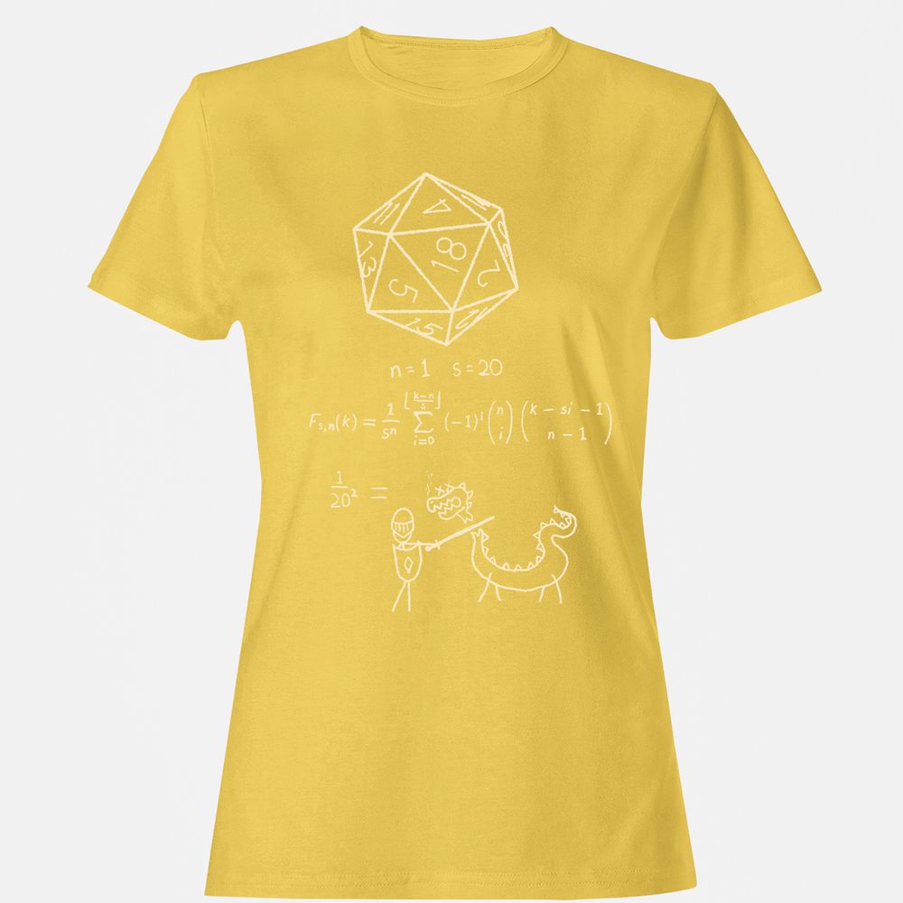 Science Of20 Sided Dice Women's T-Shirt - Daisy - 4