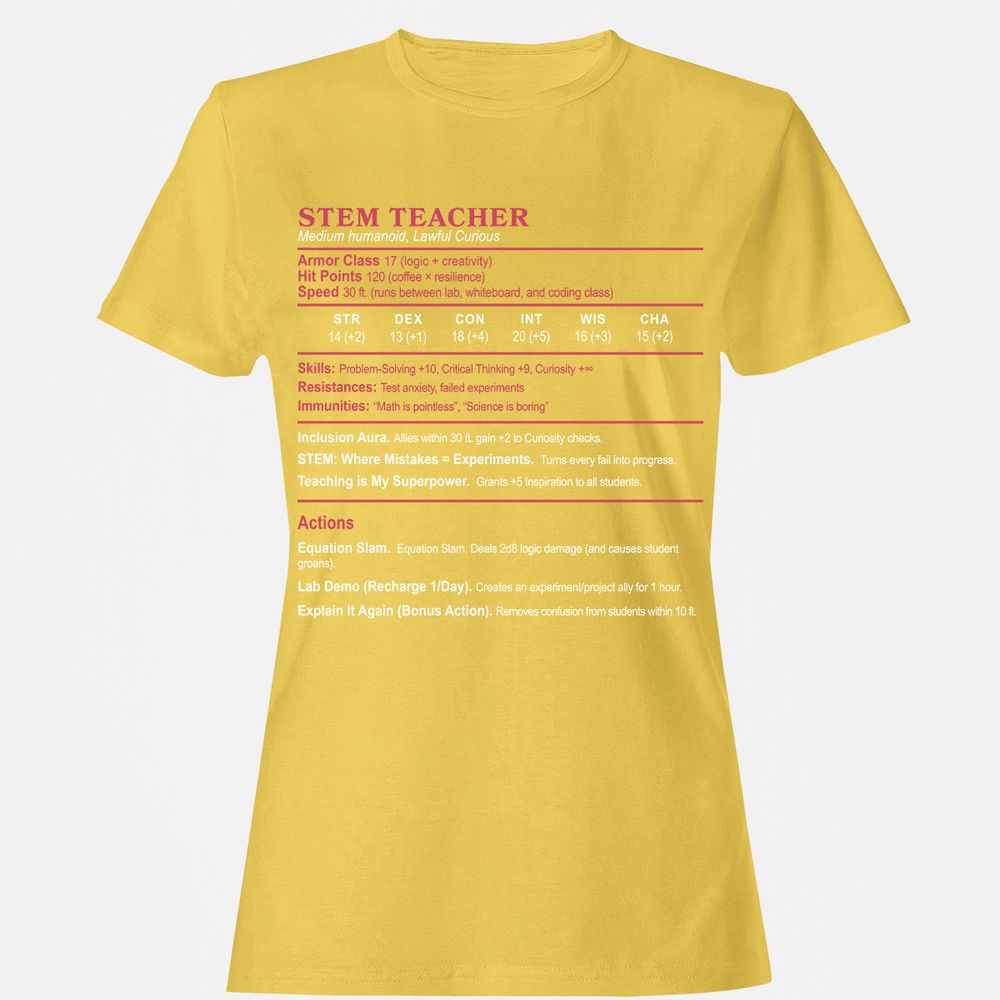 STEM TEACHER Women's T-Shirt - Daisy - 4
