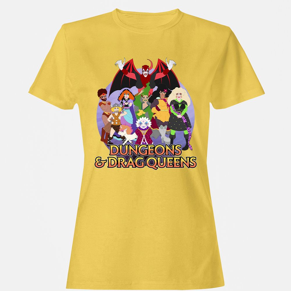 Dungeons n Drag Queens Cartoon Women's T-Shirt - Daisy - 4