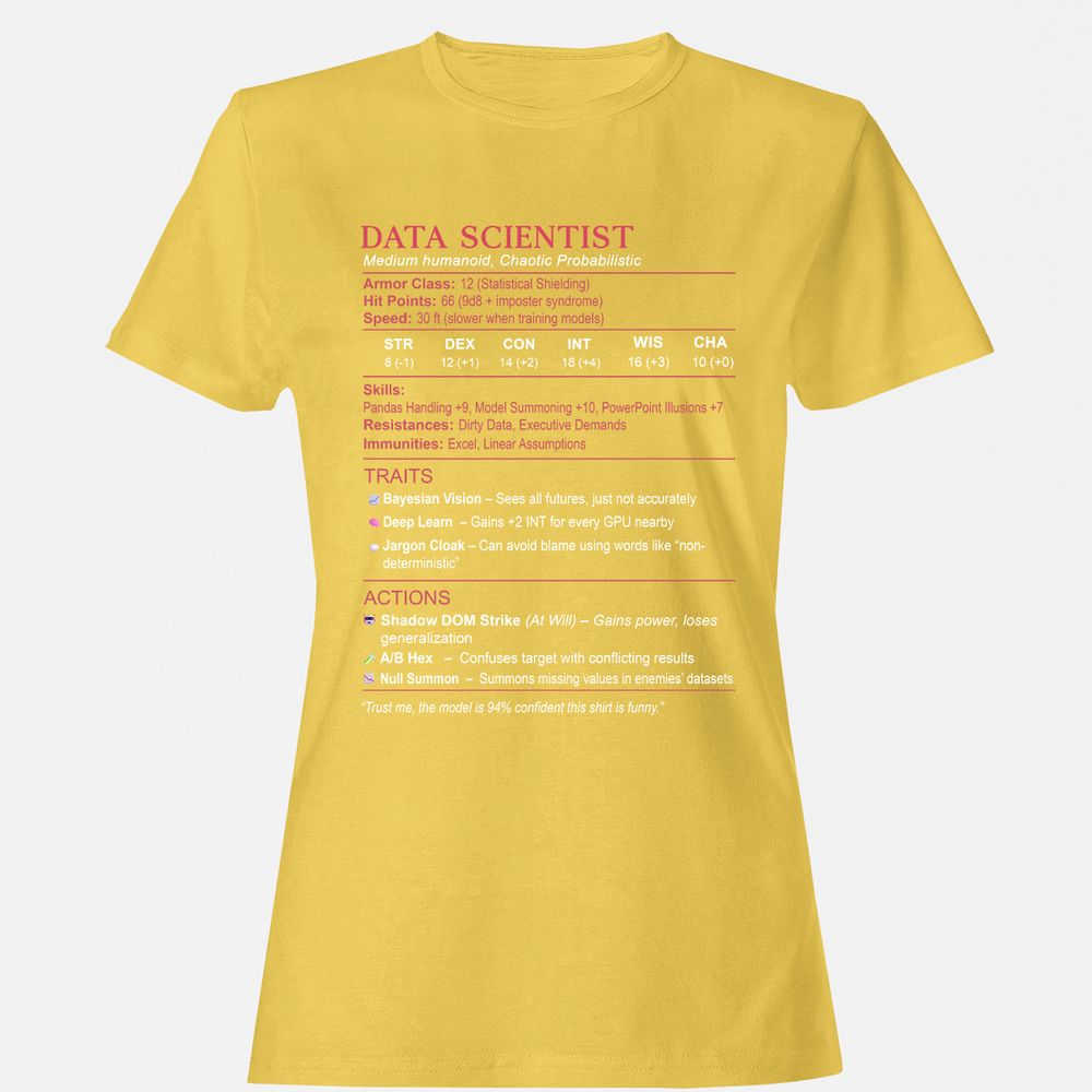 Data Scientist Stats Women's T-Shirt - Daisy - 4