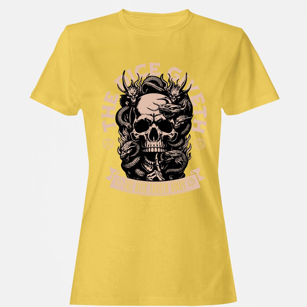 The Dice Giveth The Dice Taketh Away Women's T-Shirt - Daisy - 4
