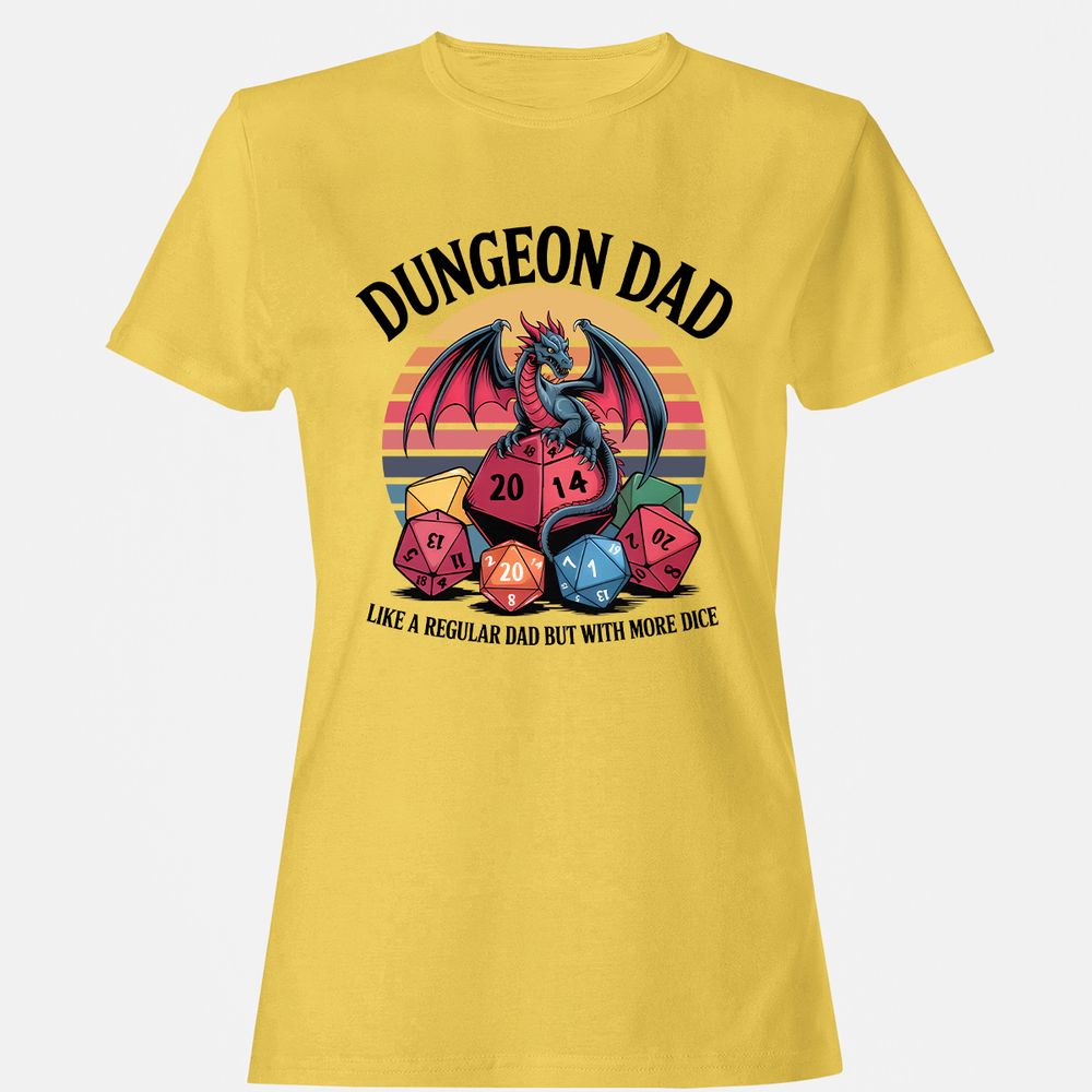 Dungeon Dad With More Dice Women's T-Shirt - Daisy - 4