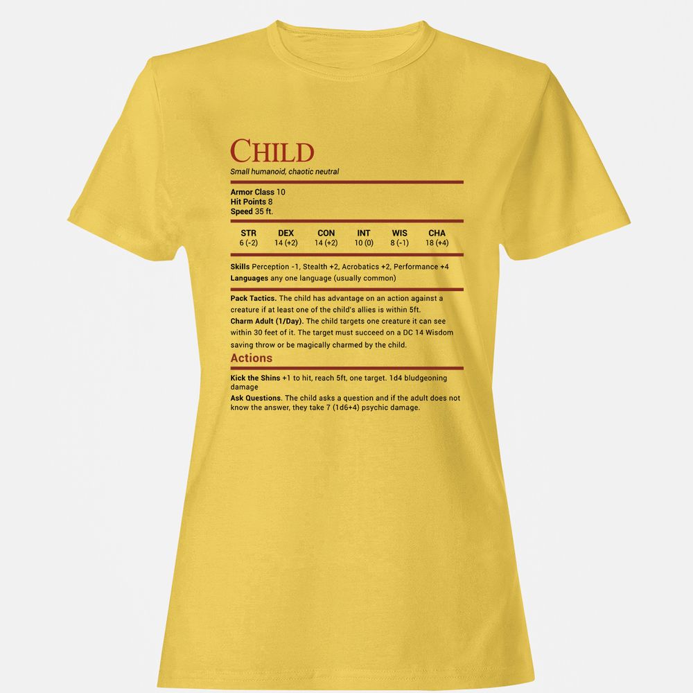 Child Stats Women's T-Shirt - Daisy - 4