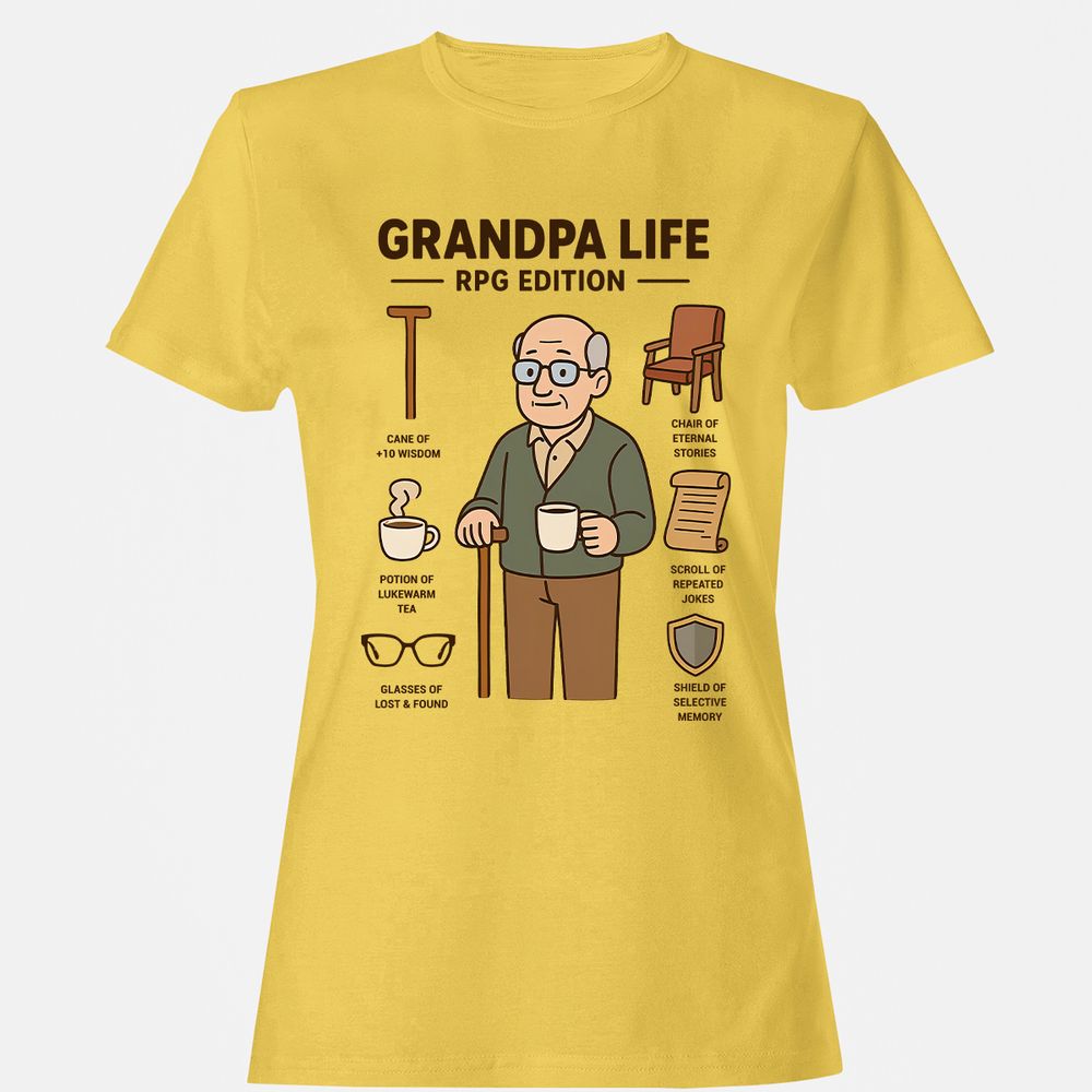 Grandpa Life RPG Edition Women's T-Shirt - Daisy - 4
