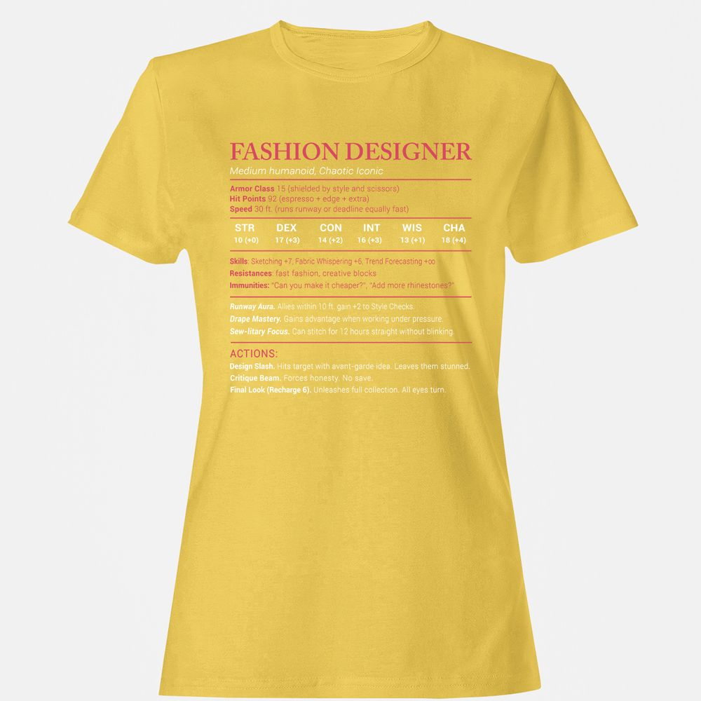Fashion Designer Stats Women's T-Shirt - Daisy - 4