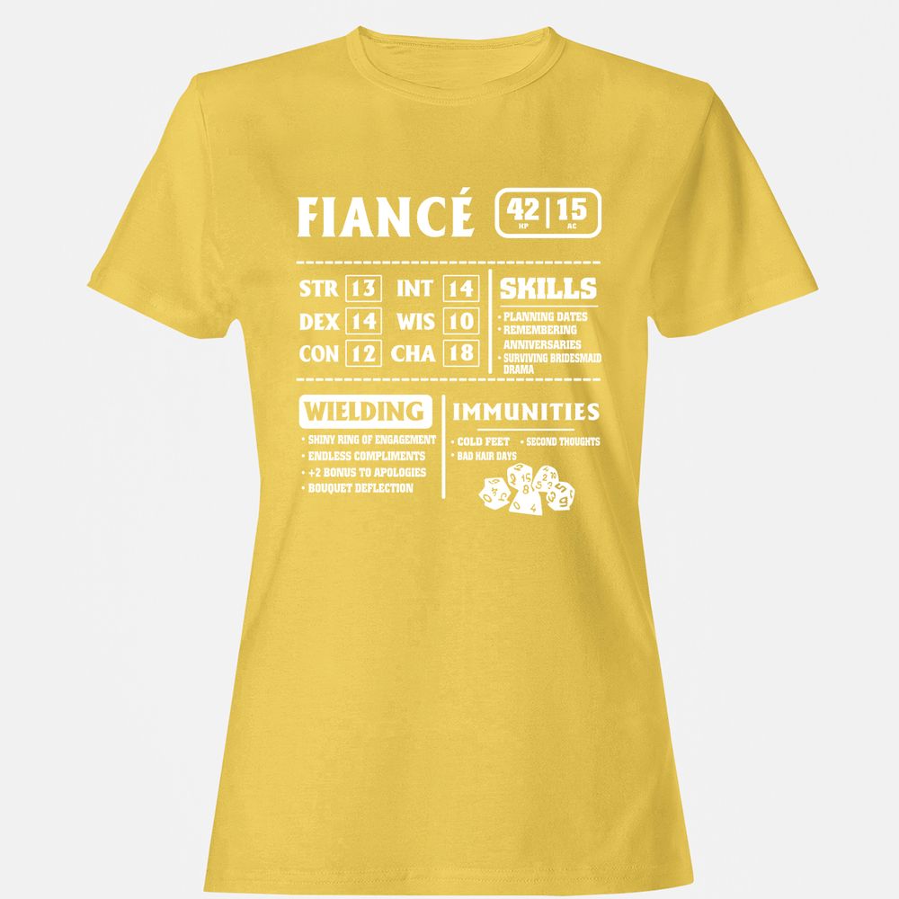 Fiance Stats Women's T-Shirt - Daisy - 4
