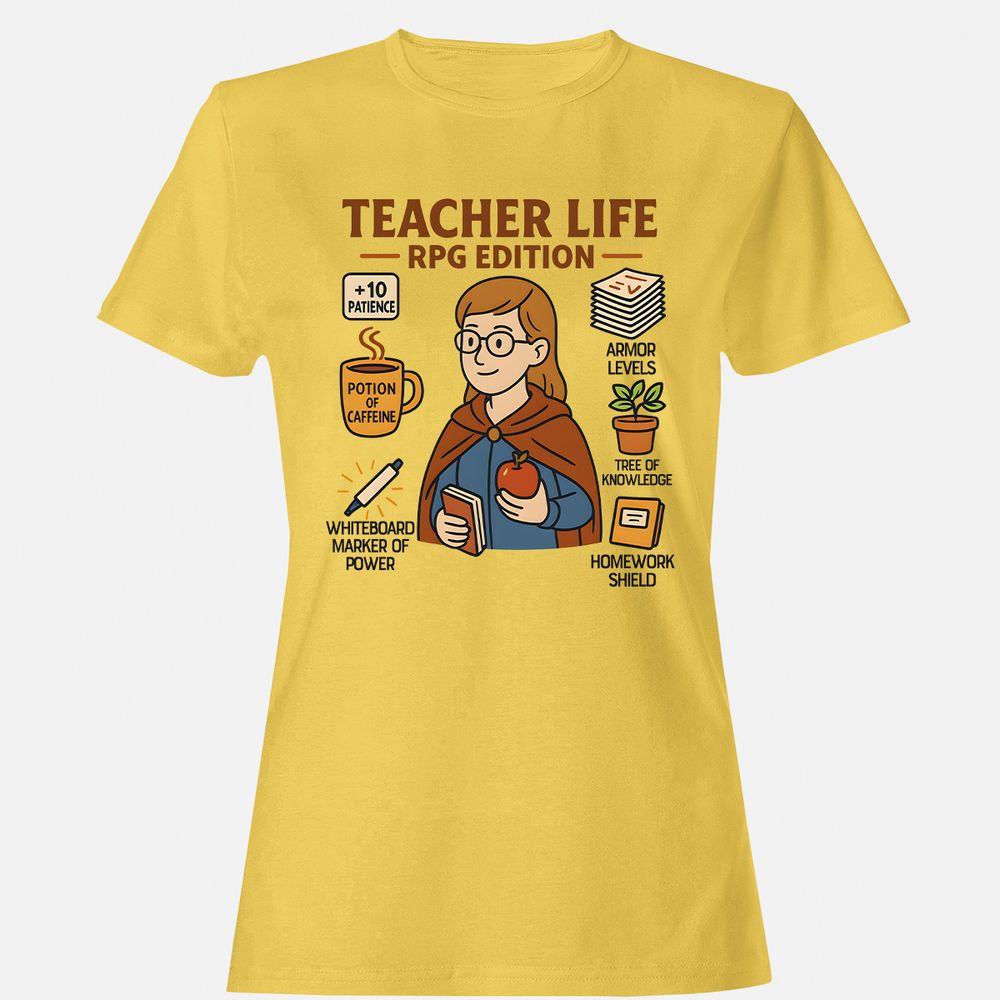 Teacher Life RPG Edition Women's T-Shirt - Daisy - 4
