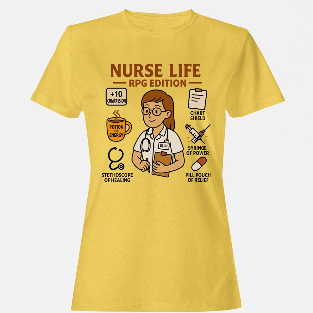 Nurse Life RPG Edition Women's T-Shirt - Daisy - 4