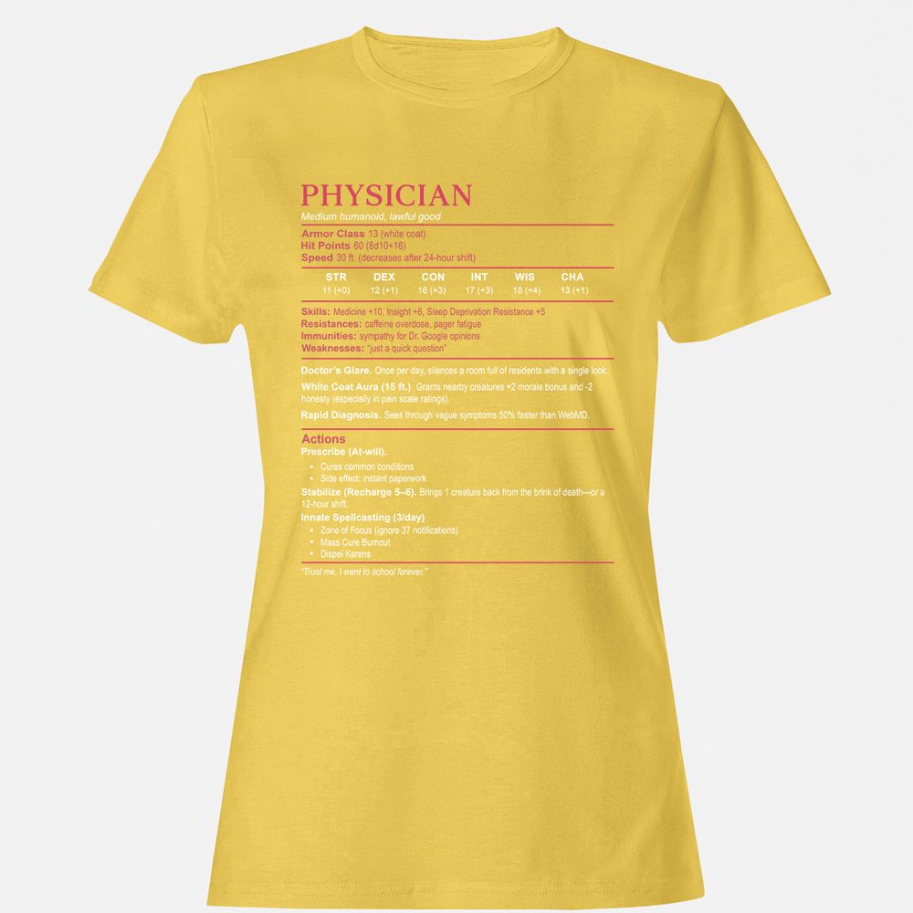 Physician Stats Women's T-Shirt - Daisy - 4