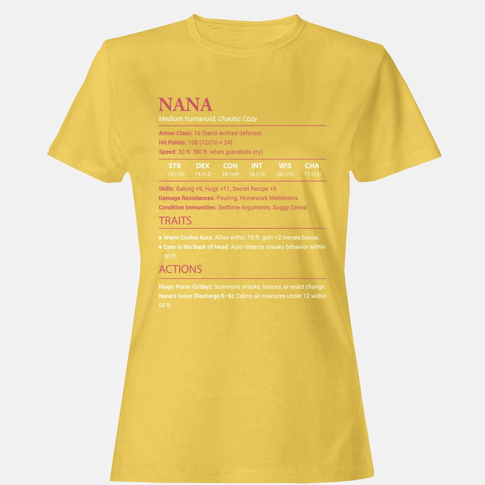 Nana Stats Women's T-Shirt - Daisy - 4