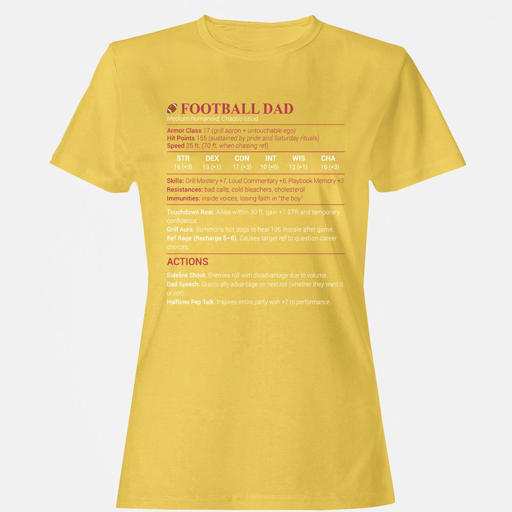Football Dad Women's T-Shirt - Daisy - 4