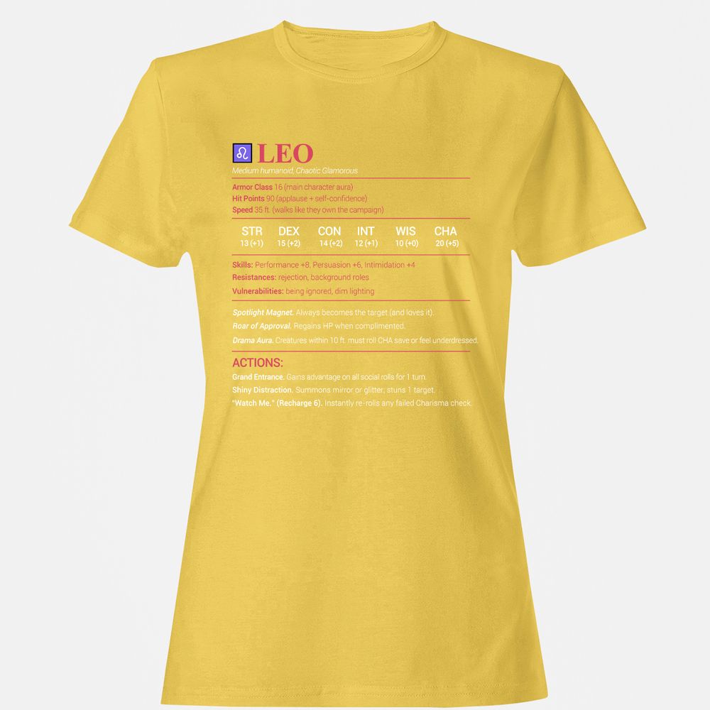 Leo Stats Women's T-Shirt - Daisy - 4