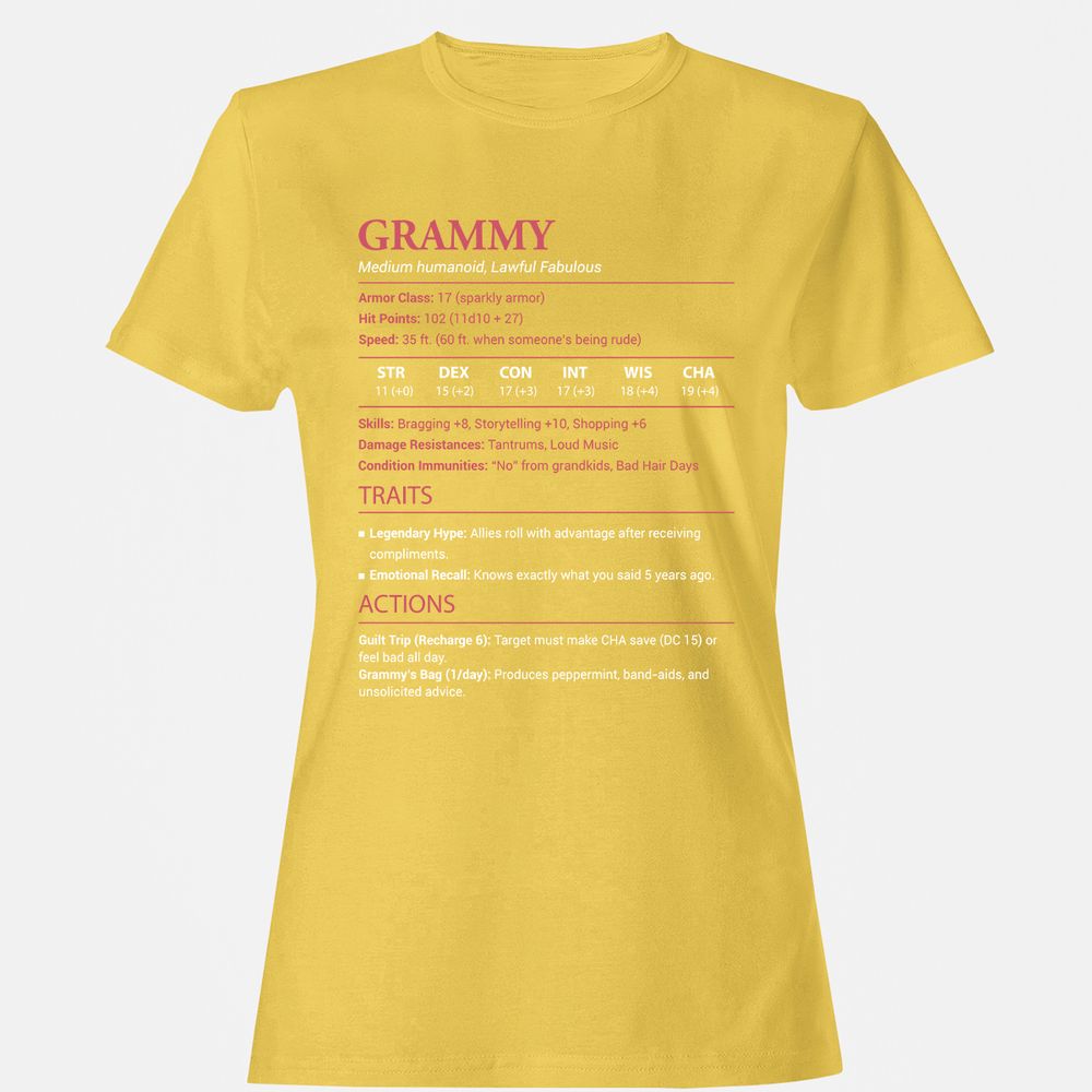 Grammy Stats Women's T-Shirt - Daisy - 4