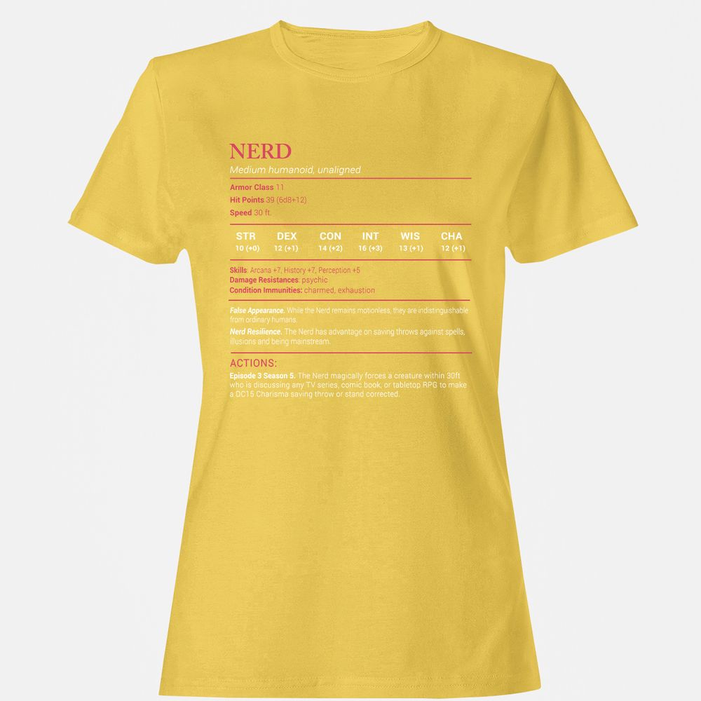 Nerd Stats Women's T-Shirt - Daisy - 4