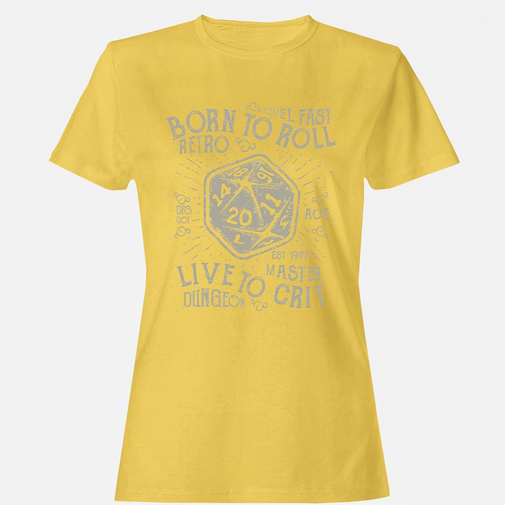 Born To Roll Live To Crit Women's T-Shirt - Daisy - 4