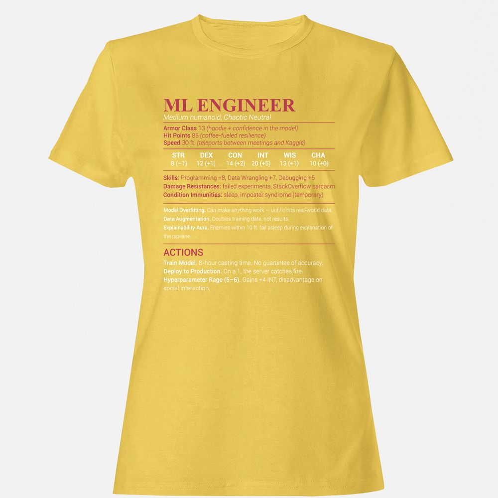 ML Engineer Women's T-Shirt - Daisy - 4