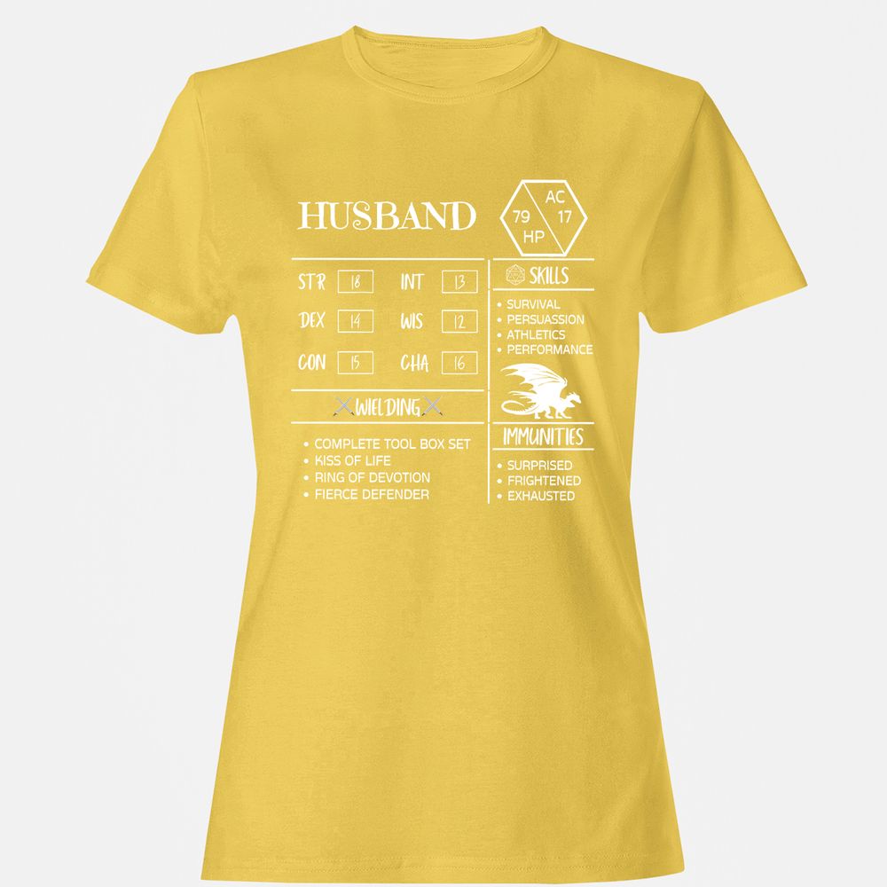 Husband Stats 2 Women's T-Shirt - Daisy - 4