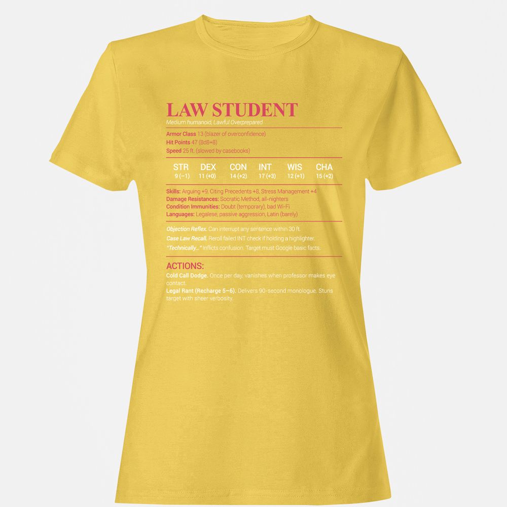 Law Student Women's T-Shirt - Daisy - 4