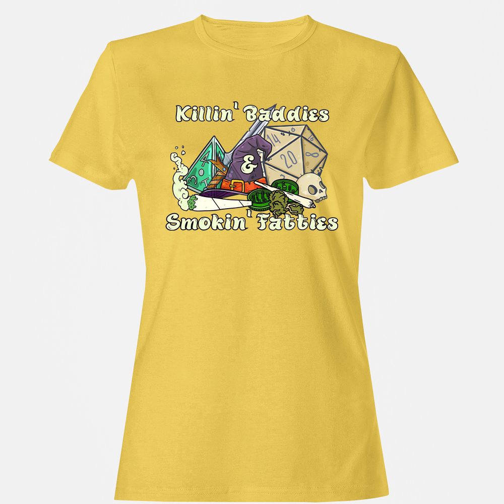 Killin' Baddies Smokin' Fatties Women's T-Shirt - Daisy - 4