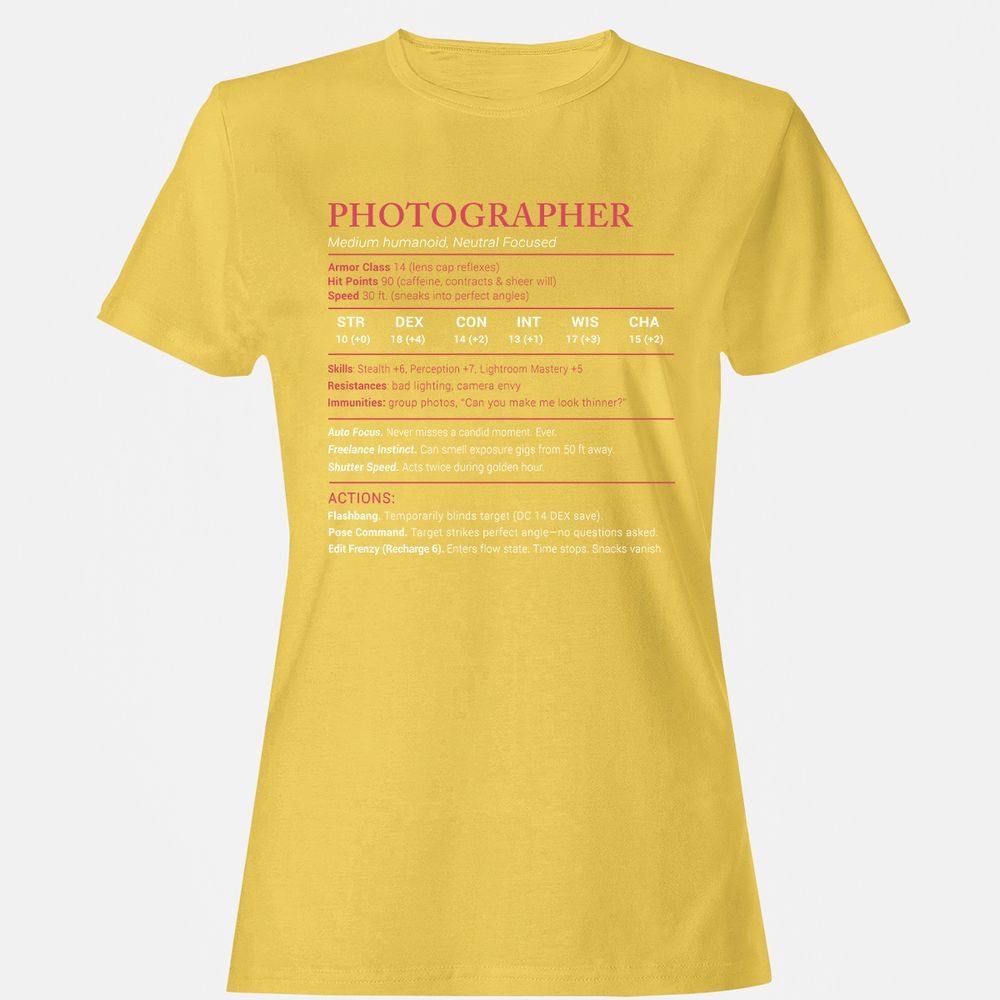 Photographer Stats Women's T-Shirt - Daisy - 4