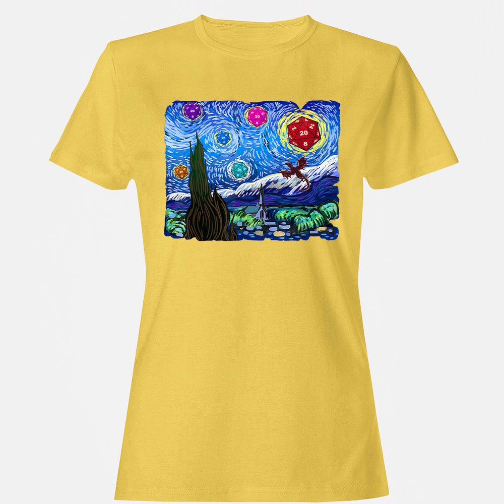 Dragon Starry Night Women's T-Shirt - Daisy - 4