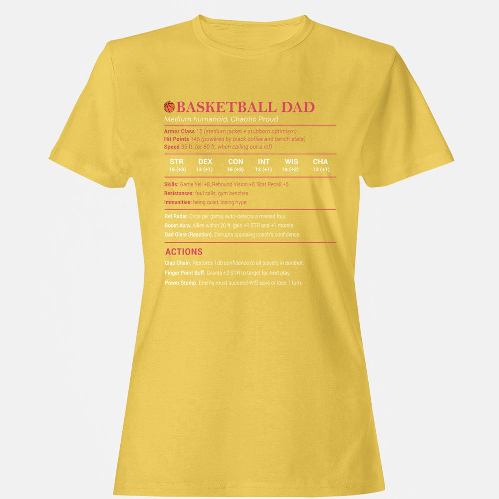 Basketball Dad Women's T-Shirt - Daisy - 4
