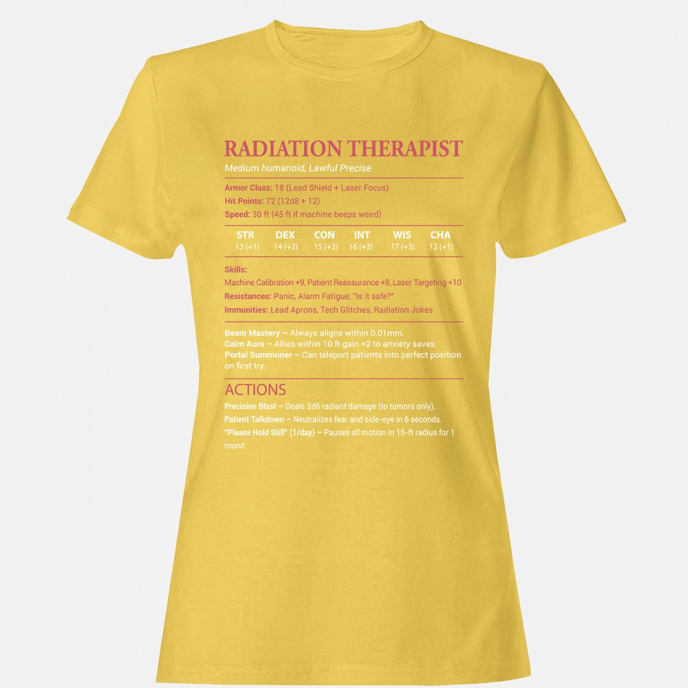Radiation Therapist Women's T-Shirt - Daisy - 4