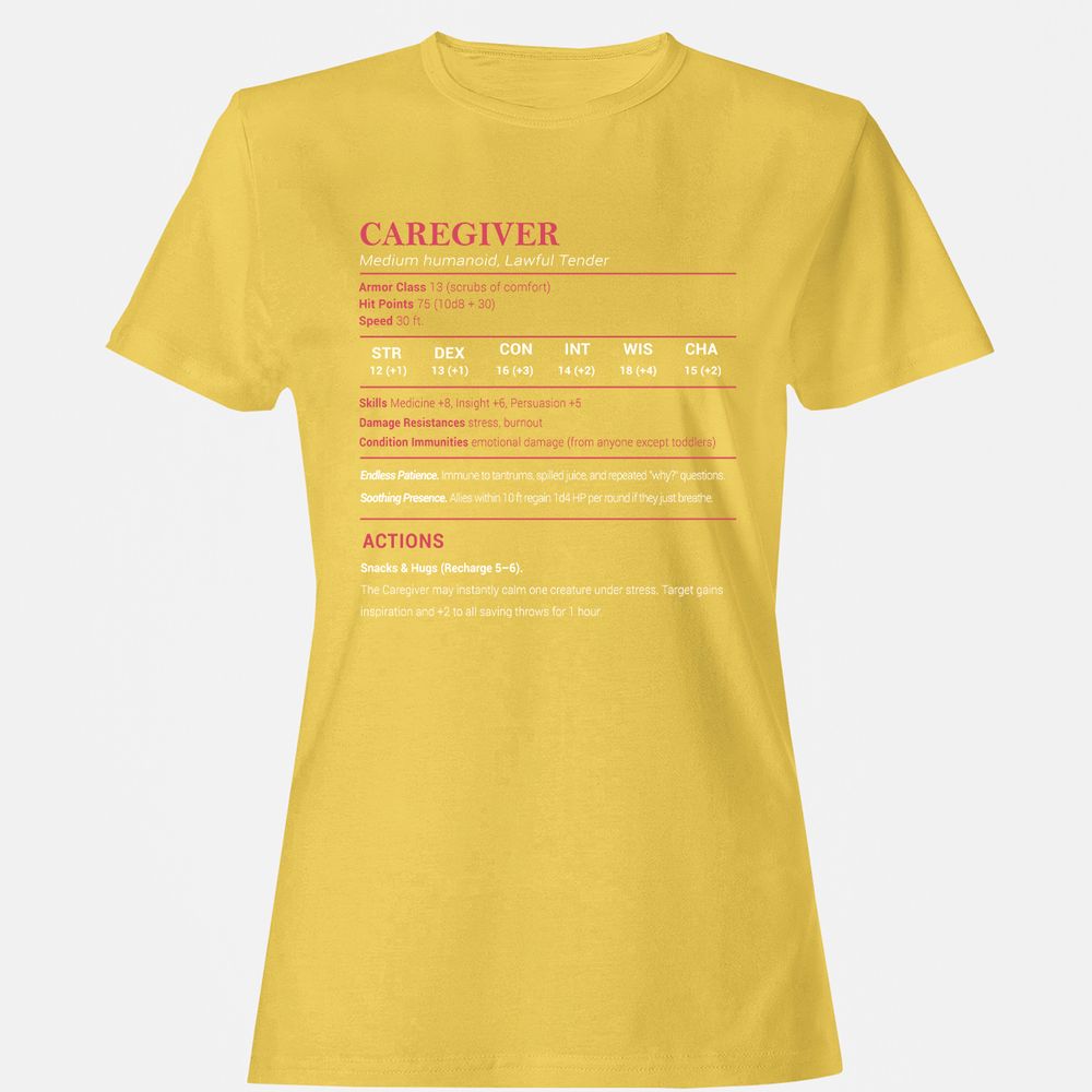 Caregiver Stats Women's T-Shirt - Daisy - 4