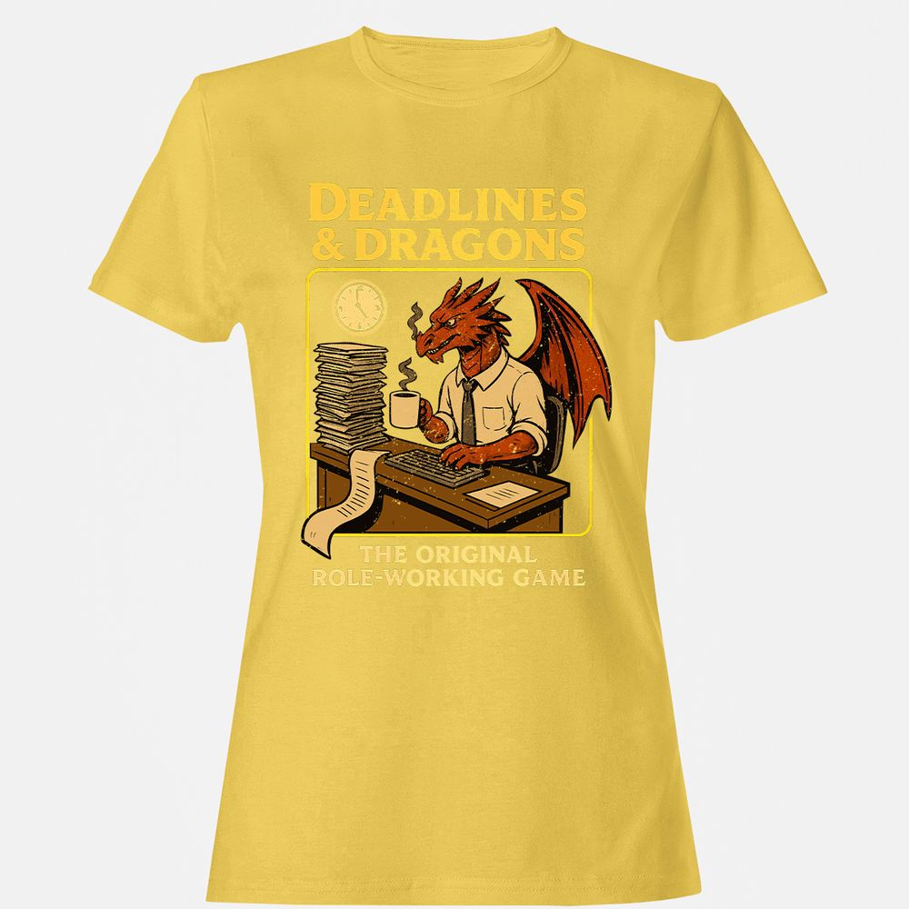 Deadlines & Dragons (Office Staff) Women's T-Shirt - Daisy - 4