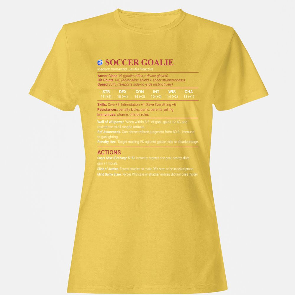 Soccer Goalie Women's T-Shirt - Daisy - 4