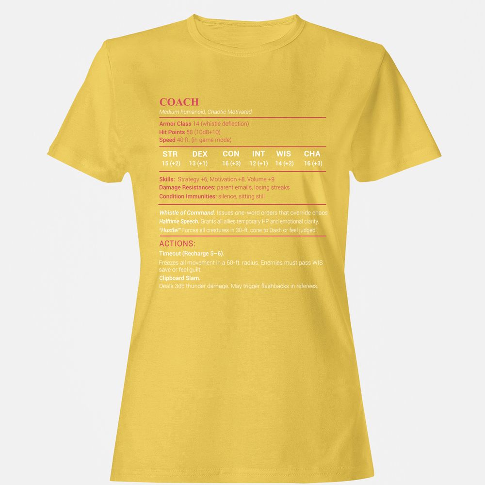 Coach Stats Women's T-Shirt - Daisy - 4