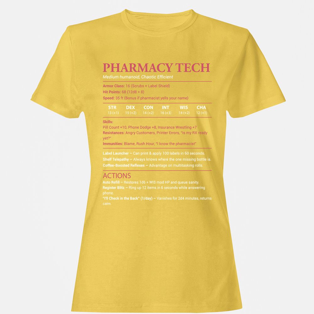 Pharmacy Tech Women's T-Shirt - Daisy - 4