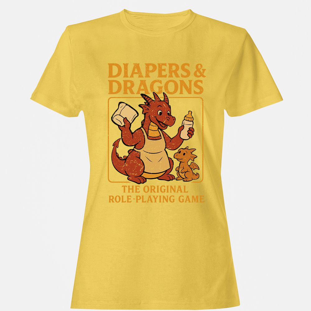 Diapers & Dragons Women's T-Shirt - Daisy - 4