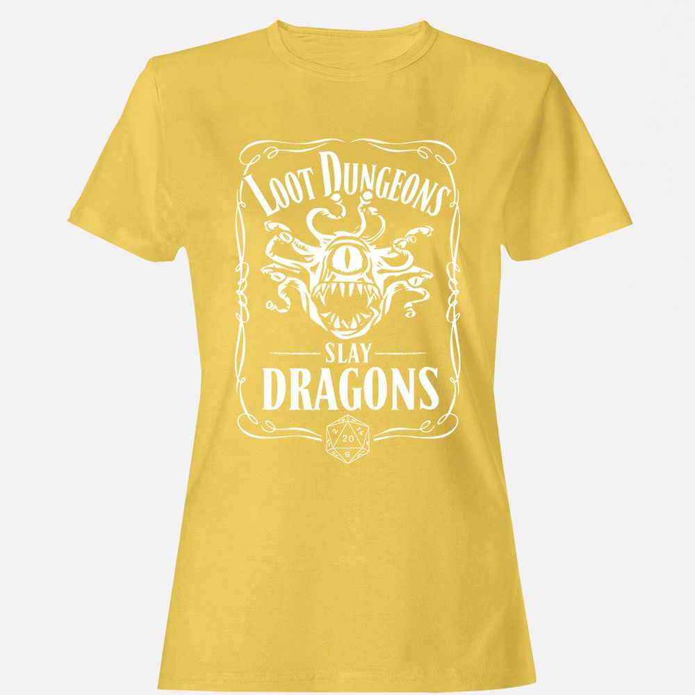 Loot Dungeon Slay Dragons Women's T-Shirt - Daisy - 4
