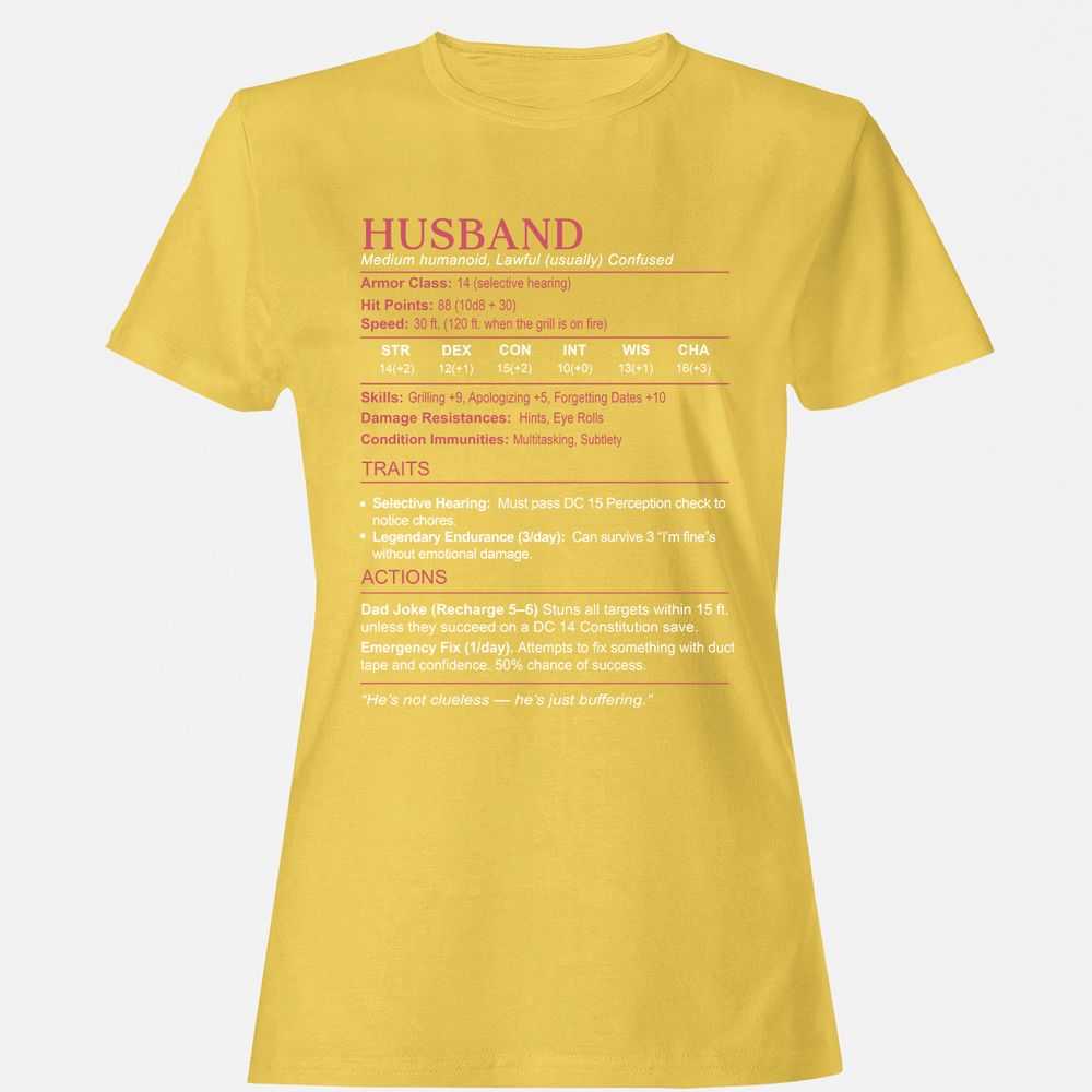 Husband Stats Women's T-Shirt - Daisy - 4