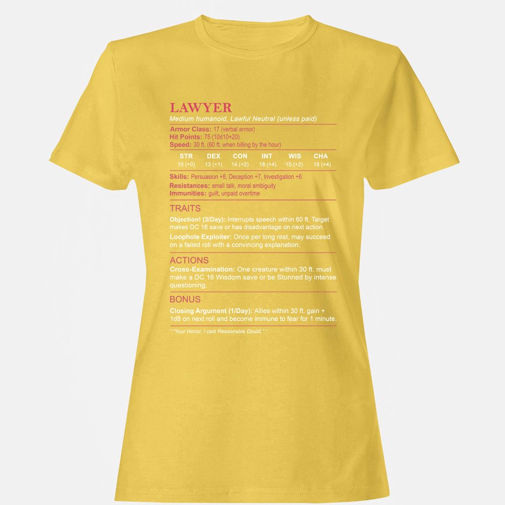 Lawyer Stats Women's T-Shirt - Daisy - 4