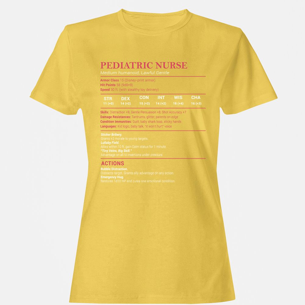 Pediatric Nurse Women's T-Shirt - Daisy - 4