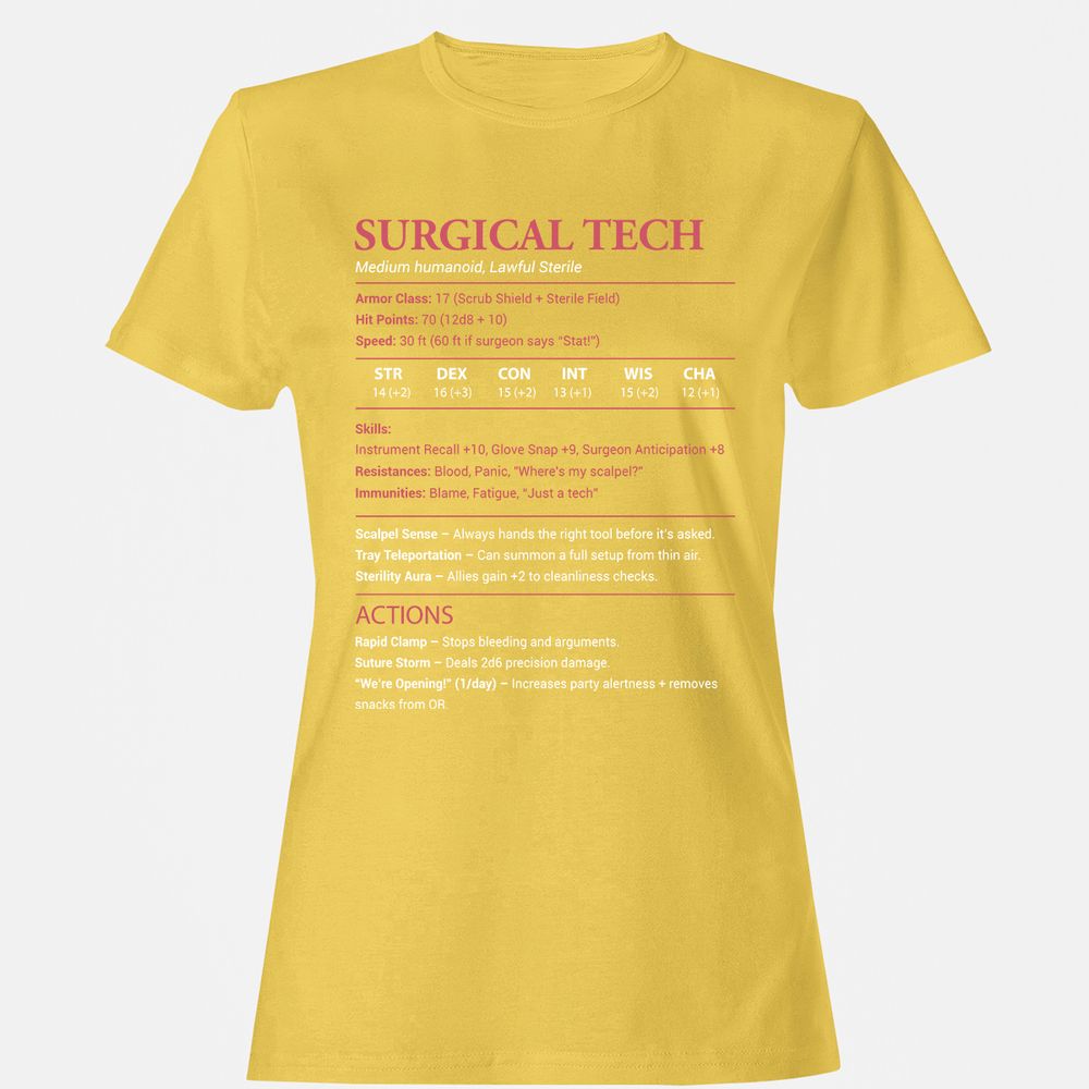Surgical Tech Women's T-Shirt - Daisy - 4