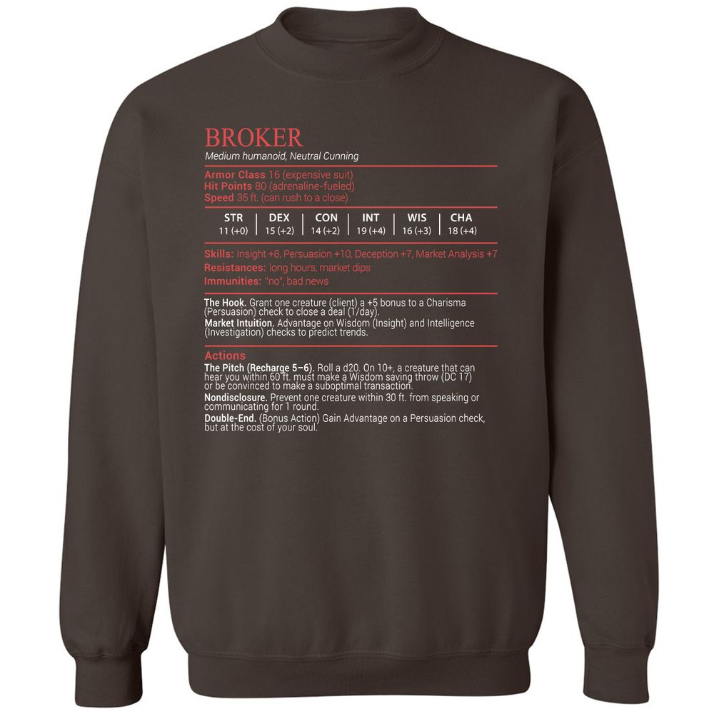 Broker Stats Block - Dark Chocolate - 4