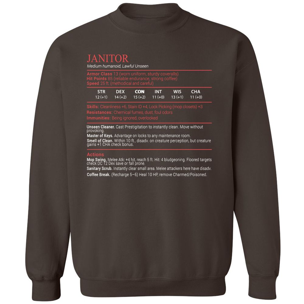 Janitor Stats Block - Dark Chocolate - 4