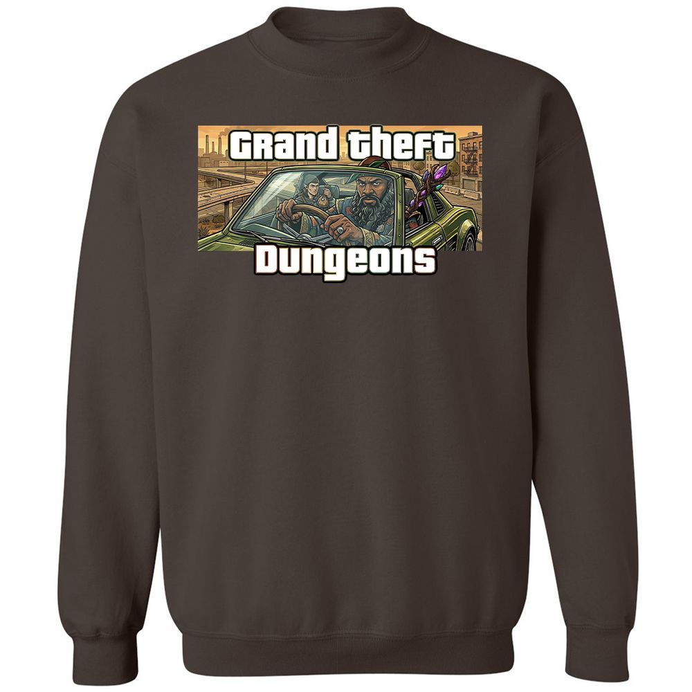 Grand Theft Dungeons Classic Unisex Sweatshirt - Dark Chocolate - 4