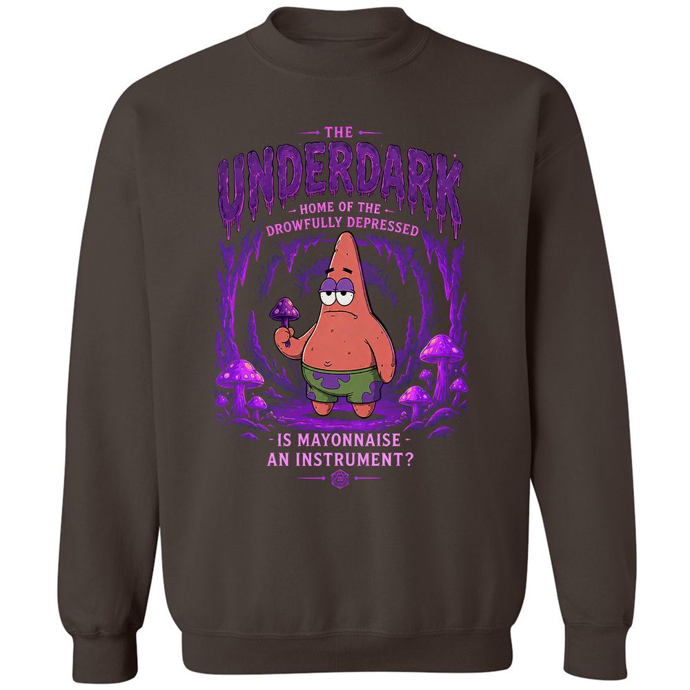 The Underdark Classic Unisex Sweatshirt - Dark Chocolate - 4